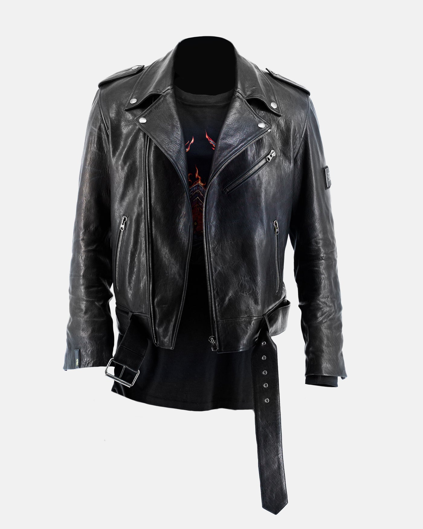 Metal: Hellsinger Tour Leather Biker Jacket