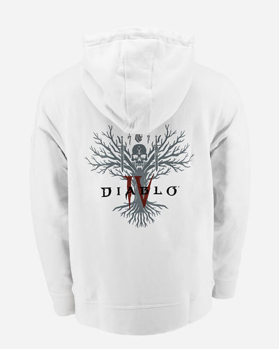 DRKN x Diablo IV - White Heraldric Zip Hood