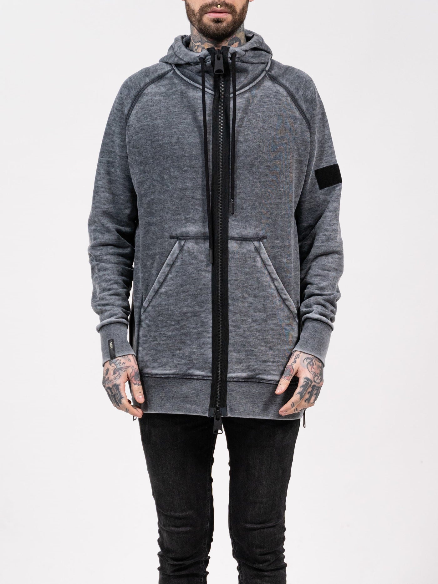 DRKN Gray Nova Zip Hood