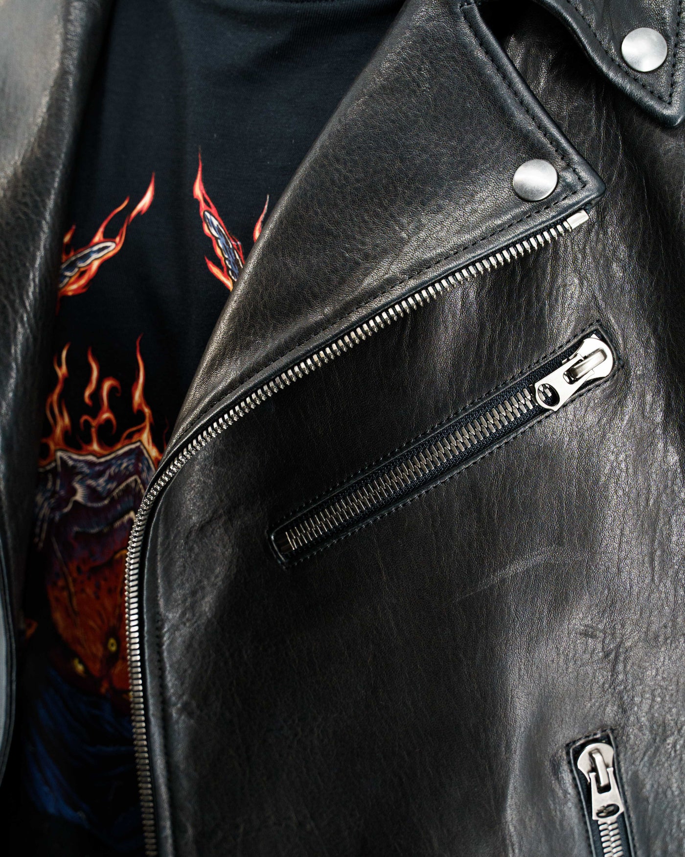Metal: Hellsinger Tour Leather Biker Jacket