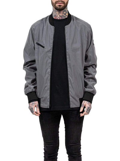 MVP Reversible Black/Reflective Bomber Jacket