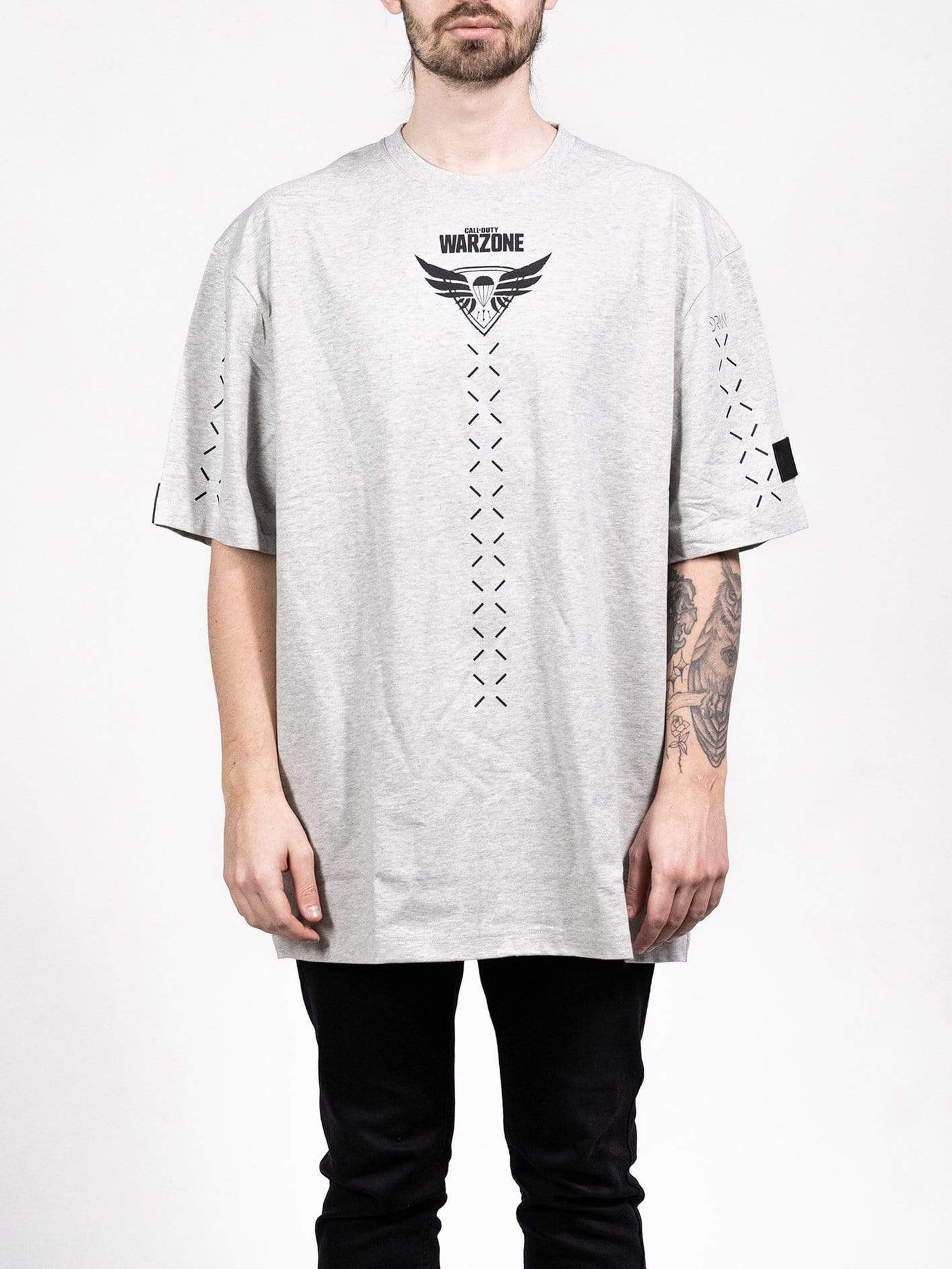 Warzone Crosshair Grey Oversized T-shirt